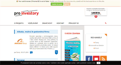Desktop Screenshot of proinvestory.cz