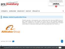 Tablet Screenshot of proinvestory.cz